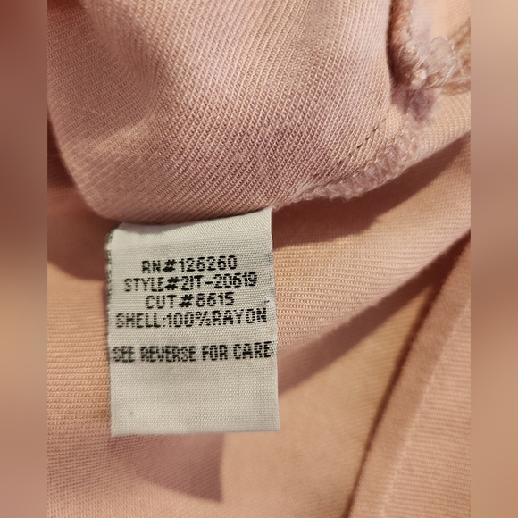 Jak & Rae Pink Blouse sz M Shirt Button Up Work Long Sleeve Dress Top - Picture 8 of 8